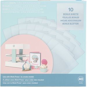 COPY - We R Memory Keepers Mold Press Plastic Sheets 40/Pkg-Clear